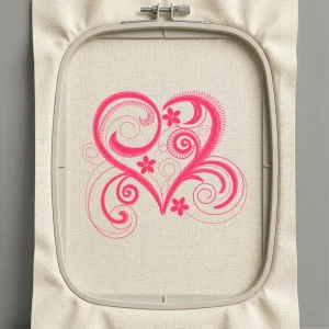 Дизайн машинной вышивки. Любовь (Размер 122x110мм). Форматы: DST PES JEF VP3 EXP XXX . Стежков: 7131