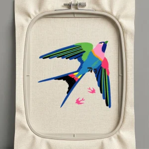 Дизайн машинной вышивки. Птицы (Размер 126x116мм). Форматы: DST PES JEF VP3 EXP XXX . Стежков: 16644