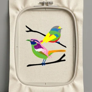 Дизайн машинной вышивки. Птицы (Размер 124x126мм). Форматы: DST PES JEF VP3 EXP XXX . Стежков: 17180