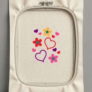 Дизайн машинной вышивки. Любовь (Размер 117x168мм). Форматы: DST PES JEF VP3 EXP XXX . Стежков: 12050