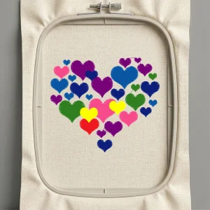 Дизайн машинной вышивки. Любовь (Размер 97x84мм). Форматы: DST PES JEF VP3 EXP XXX . Стежков: 8853