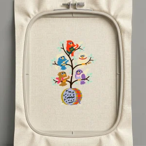 Дизайн машинной вышивки. Птицы (Размер 149x214мм). Форматы: DST PES JEF VP3 EXP XXX . Стежков: 49021