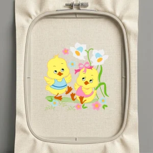 Дизайн машинной вышивки. Птицы (Размер 113x120мм). Форматы: DST PES JEF VP3 EXP XXX . Стежков: 23800