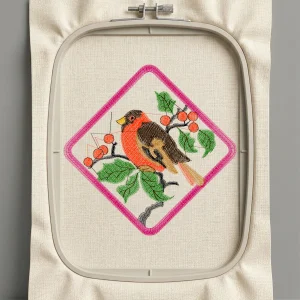 Дизайн машинной вышивки. Птицы (Размер 94x93мм). Форматы: DST PES JEF VP3 EXP XXX . Стежков: 6337