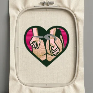 Дизайн машинной вышивки. Любовь (Размер 100x92мм). Форматы: DST PES JEF VP3 EXP XXX . Стежков: 18181