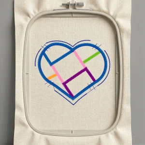 Дизайн машинной вышивки. Любовь (Размер 89x77мм). Форматы: DST PES JEF VP3 EXP XXX . Стежков: 4826