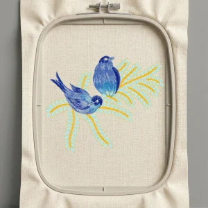 Дизайн машинной вышивки. Птицы (Размер 94x76мм). Форматы: DST PES JEF VP3 EXP XXX . Стежков: 13886