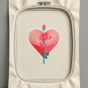 Дизайн машинной вышивки. Любовь (Размер 83x100мм). Форматы: DST PES JEF VP3 EXP XXX . Стежков: 6316