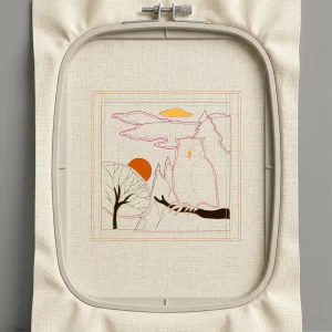 Дизайн машинной вышивки. Птицы (Размер 196x196мм). Форматы: DST PES JEF VP3 EXP XXX . Стежков: 17256