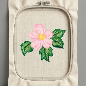 Дизайн машинной вышивки. Роза (Размер 114x97мм). Форматы: DST PES JEF VP3 EXP XXX . Стежков: 12304