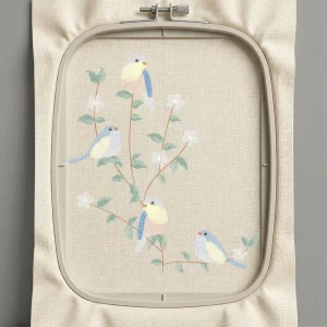 Дизайн машинной вышивки. Птицы (Размер 138x159мм). Форматы: DST PES JEF VP3 EXP XXX . Стежков: 12099