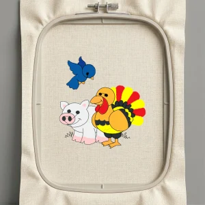 Дизайн машинной вышивки. Птицы (Размер 88x95мм). Форматы: DST PES JEF VP3 EXP XXX . Стежков: 14903