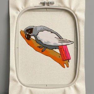 Дизайн машинной вышивки. Птицы (Размер 96x76мм). Форматы: DST PES JEF VP3 EXP XXX . Стежков: 15646