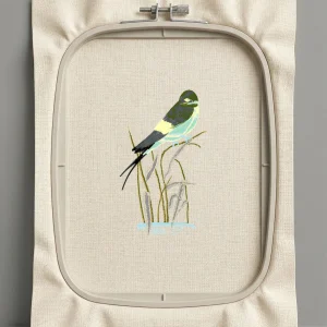 Дизайн машинной вышивки. Птицы (Размер 103x173мм). Форматы: DST PES JEF VP3 EXP XXX . Стежков: 17542