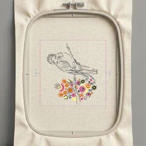 Дизайн машинной вышивки. Птицы (Размер 192x170мм). Форматы: DST PES JEF VP3 EXP XXX . Стежков: 13499