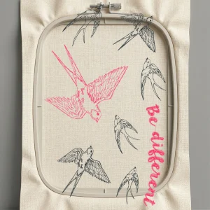 Дизайн машинной вышивки. Птицы (Размер 107x178мм). Форматы: DST PES JEF VP3 EXP XXX . Стежков: 9903