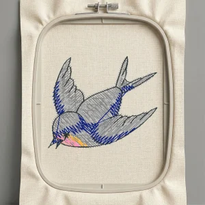 Дизайн машинной вышивки. Птицы (Размер 30x25мм). Форматы: DST PES JEF VP3 EXP XXX . Стежков: 1709