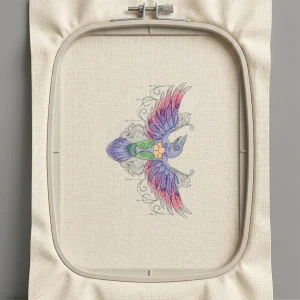 Дизайн машинной вышивки. Птицы (Размер 175x267мм). Форматы: DST PES JEF VP3 EXP XXX . Стежков: 44817