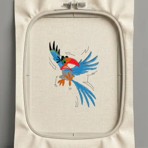 Дизайн машинной вышивки. Птицы (Размер 84x113мм). Форматы: DST PES JEF VP3 EXP XXX . Стежков: 10532