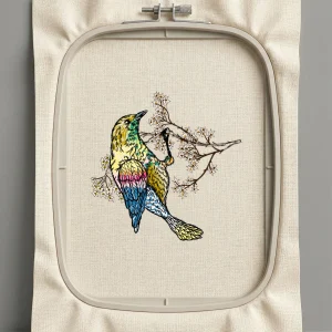 Дизайн машинной вышивки. Птицы (Размер 170x168мм). Форматы: DST PES JEF VP3 EXP XXX . Стежков: 34998