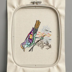 Дизайн машинной вышивки. Птицы (Размер 170x179мм). Форматы: DST PES JEF VP3 EXP XXX . Стежков: 36724