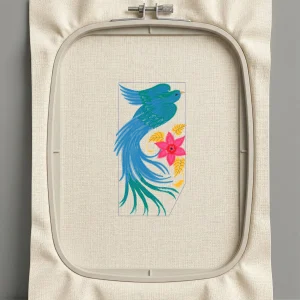 Дизайн машинной вышивки. Птицы (Размер 112x206мм). Форматы: DST PES JEF VP3 EXP XXX . Стежков: 23268