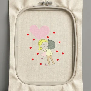 Дизайн машинной вышивки. Любовь (Размер 126x140мм). Форматы: DST PES JEF VP3 EXP XXX . Стежков: 6811