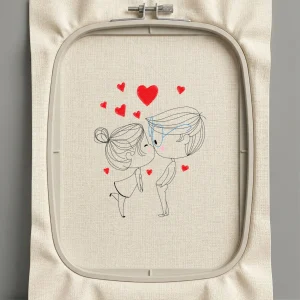 Дизайн машинной вышивки. Любовь (Размер 129x156мм). Форматы: DST PES JEF VP3 EXP XXX . Стежков: 8793