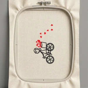 Дизайн машинной вышивки. Любовь (Размер 89x172мм). Форматы: DST PES JEF VP3 EXP XXX . Стежков: 9330