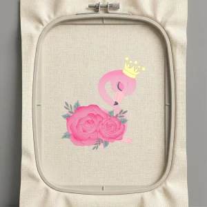 Дизайн машинной вышивки. Роза (Размер 130x143мм). Форматы: DST PES JEF VP3 EXP XXX . Стежков: 17576