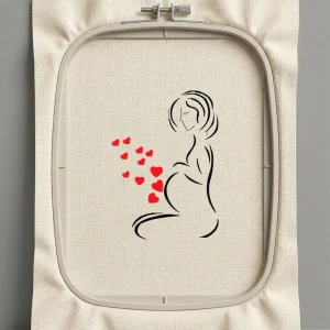 Дизайн машинной вышивки. Любовь (Размер 97x135мм). Форматы: DST PES JEF VP3 EXP XXX . Стежков: 4391