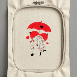 Дизайн машинной вышивки. Любовь (Размер 131x178мм). Форматы: DST PES JEF VP3 EXP XXX . Стежков: 15994