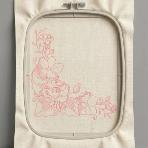 Дизайн машинной вышивки. Роза (Размер 128x136мм). Форматы: DST PES JEF VP3 EXP XXX . Стежков: 5263