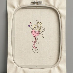 Дизайн машинной вышивки. Любовь (Размер 37x74мм). Форматы: DST PES JEF VP3 EXP XXX . Стежков: 2534