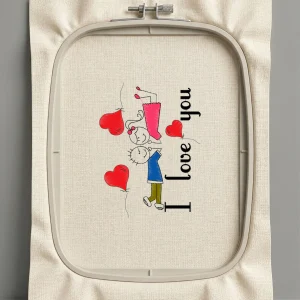 Дизайн машинной вышивки. Любовь (Размер 129x172мм). Форматы: DST PES JEF VP3 EXP XXX . Стежков: 16023