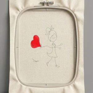 Дизайн машинной вышивки. Любовь (Размер 128x170мм). Форматы: DST PES JEF VP3 EXP XXX . Стежков: 7871