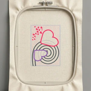 Дизайн машинной вышивки. Любовь (Размер 128x178мм). Форматы: DST PES JEF VP3 EXP XXX . Стежков: 13575