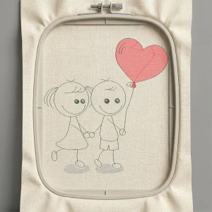 Дизайн машинной вышивки. Любовь (Размер 126x139мм). Форматы: DST PES JEF VP3 EXP XXX . Стежков: 5652