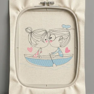 Дизайн машинной вышивки. Любовь (Размер 130x108мм). Форматы: DST PES JEF VP3 EXP XXX . Стежков: 7051