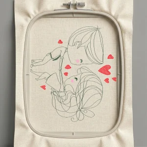 Дизайн машинной вышивки. Любовь (Размер 124x139мм). Форматы: DST PES JEF VP3 EXP XXX . Стежков: 8198