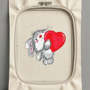 Дизайн машинной вышивки. Любовь (Размер 101x99мм). Форматы: DST PES JEF VP3 EXP XXX . Стежков: 16374