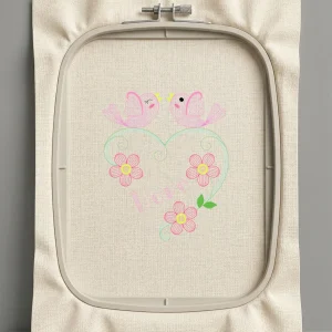 Дизайн машинной вышивки. Любовь (Размер 126x150мм). Форматы: DST PES JEF VP3 EXP XXX . Стежков: 6817