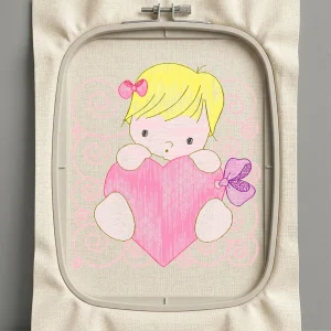 Дизайн машинной вышивки. Любовь (Размер 90x98мм). Форматы: DST PES JEF VP3 EXP XXX . Стежков: 18368