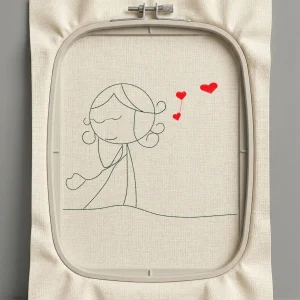 Дизайн машинной вышивки. Любовь (Размер 170x132мм). Форматы: DST PES JEF VP3 EXP XXX . Стежков: 3325