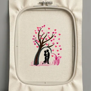 Дизайн машинной вышивки. Любовь (Размер 179x226мм). Форматы: DST PES JEF VP3 EXP XXX . Стежков: 25906