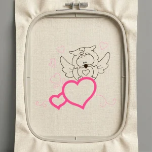 Дизайн машинной вышивки. Любовь (Размер 124x106мм). Форматы: DST PES JEF VP3 EXP XXX . Стежков: 4115