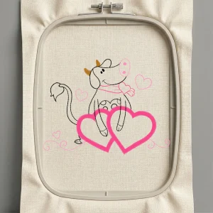 Дизайн машинной вышивки. Любовь (Размер 128x97мм). Форматы: DST PES JEF VP3 EXP XXX . Стежков: 4634