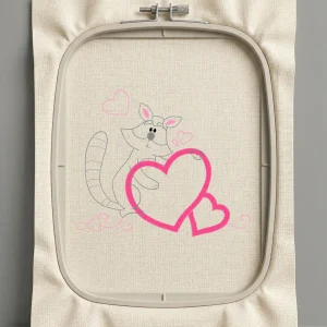 Дизайн машинной вышивки. Любовь (Размер 129x109мм). Форматы: DST PES JEF VP3 EXP XXX . Стежков: 4756