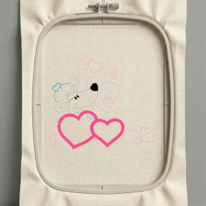 Дизайн машинной вышивки. Любовь (Размер 126x108мм). Форматы: DST PES JEF VP3 EXP XXX . Стежков: 4178