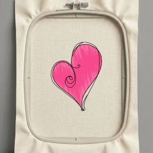 Дизайн машинной вышивки. Любовь (Размер 38x52мм). Форматы: DST PES JEF VP3 EXP XXX . Стежков: 1556